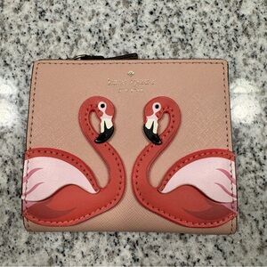 Kate Spade By The Pool Flamingo Bifold Wallet
